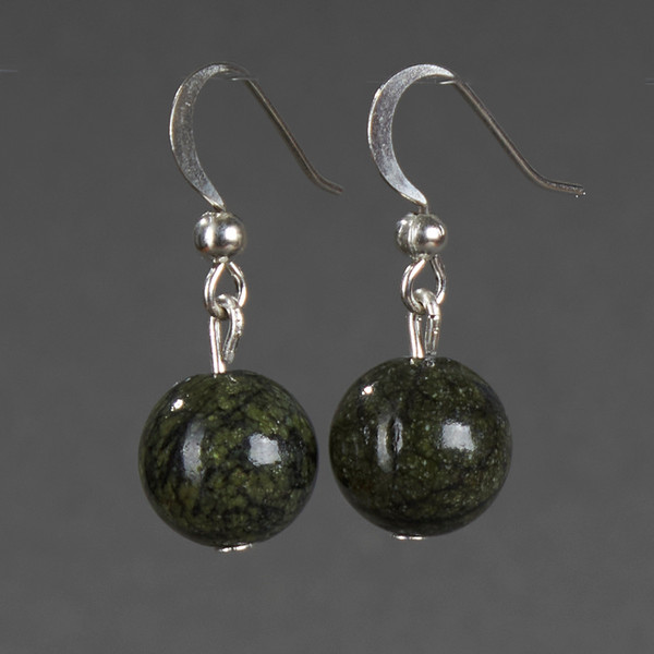 Изображение товара Серьги Wolves Элитный Змеевик 41019 №1