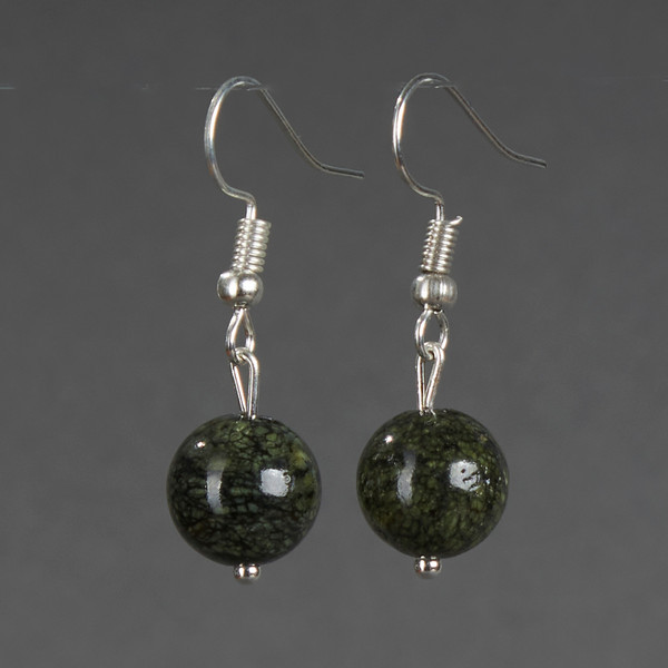 Изображение товара Серьги Wolves Элитный Змеевик 41020 №2