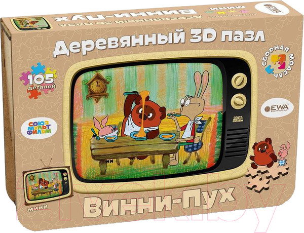 Изображение товара Пазл EWA Mini Союзмультфильм. Винни-Пух