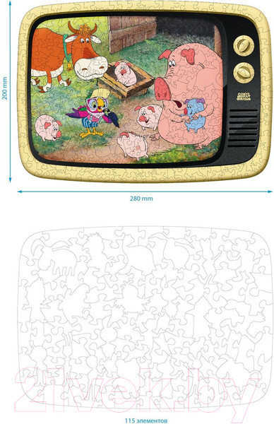 Изображение товара Пазл EWA Mini Союзмультфильм. Возвращение блудного попугая