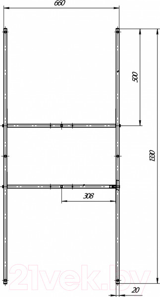 Изображение товара Каркас 1Марка ПУ 140x70