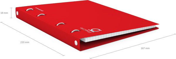 Изображение товара Тетрадь Erich Krause IQ FineLine Classic / 60861 (100л, красный)