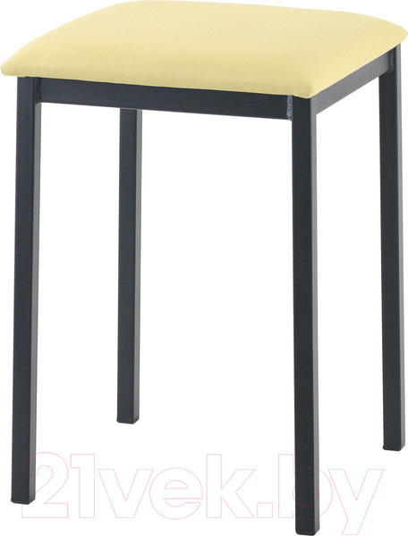 Изображение товара Табурет AMC Comfort 7 Г К1.15 (кожзам светло-желтый/черный)
