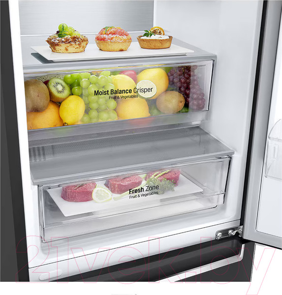 Изображение товара Холодильник с морозильником LG GC-B509SBSM