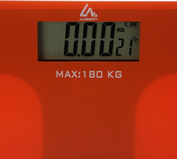 Изображение товара Напольные весы электронные LuazON Home LVE-006 / 10156516 (оранжевый)