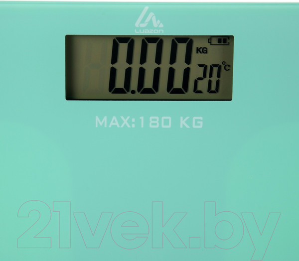 Изображение товара Напольные весы электронные LuazON Home LVE-006 / 10156515 (зеленый)