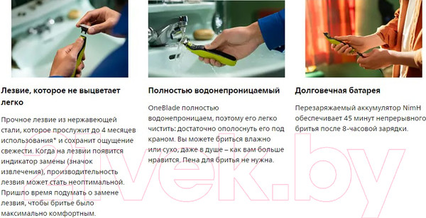 Изображение товара Триммер Philips OneBlade QP2724/10