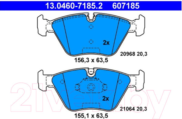 Изображение товара Тормозные колодки ATE 13046071852