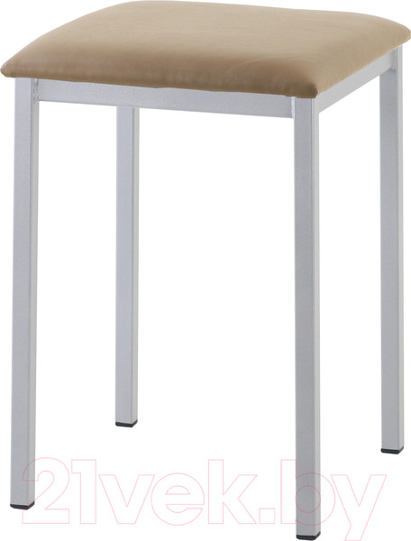 Изображение товара Табурет AMC Comfort 7 Г К5.4 (кожзам какао/серебристый)