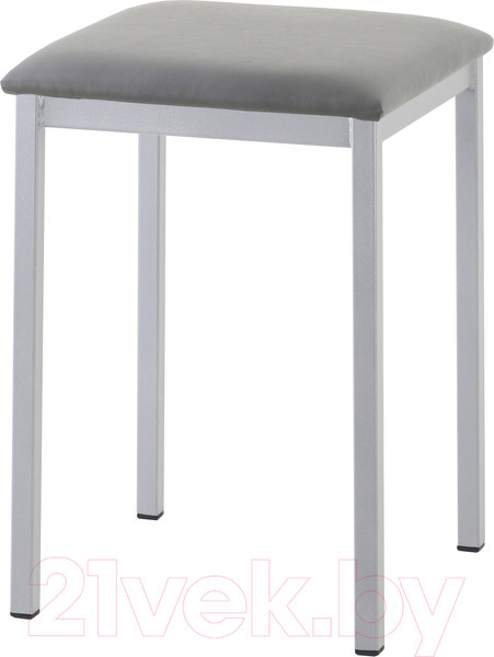 Изображение товара Табурет AMC Comfort 7 Г К5.5 (кожзам графит/серебристый)