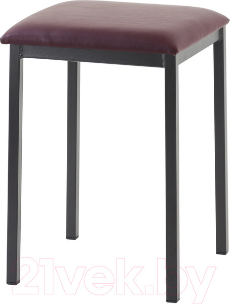 Изображение товара Табурет AMC Comfort 7 Г К2.14 (кожзам бордовый/коричневый)