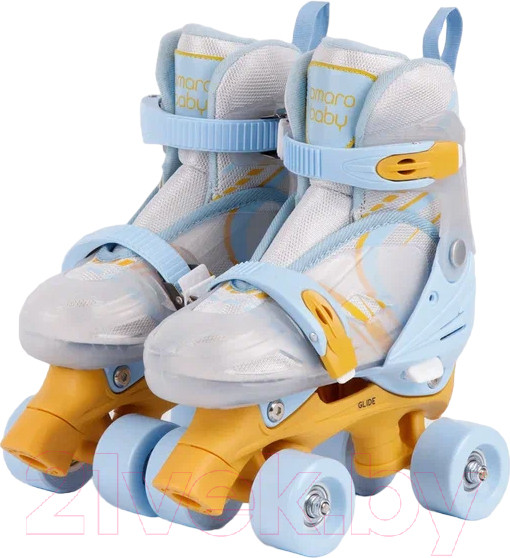 Изображение товара Роликовые коньки Amarobaby Dream / AB23-35DR/002005-30 (р.30-33, белый/синий/оранжевый)