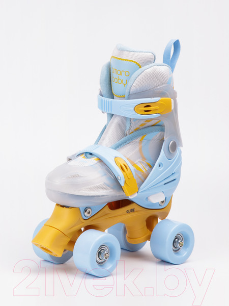 Изображение товара Роликовые коньки Amarobaby Dream / AB23-35DR/002005-30 (р.30-33, белый/синий/оранжевый)