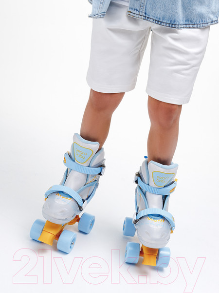 Изображение товара Роликовые коньки Amarobaby Dream / AB23-35DR/002005-30 (р.30-33, белый/синий/оранжевый)