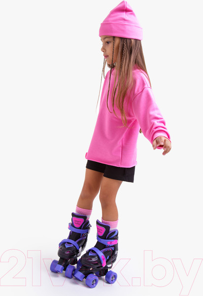 Изображение товара Роликовые коньки Amarobaby Dream / AB23-35DR/092206-30 (р.30-33, черный/фиолетовый/розовый)