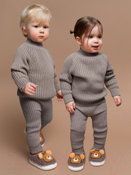 Изображение товара Джемпер для малышей Amarobaby Warm / AB-OD23-W26/12-68 (р.68, коричневый)