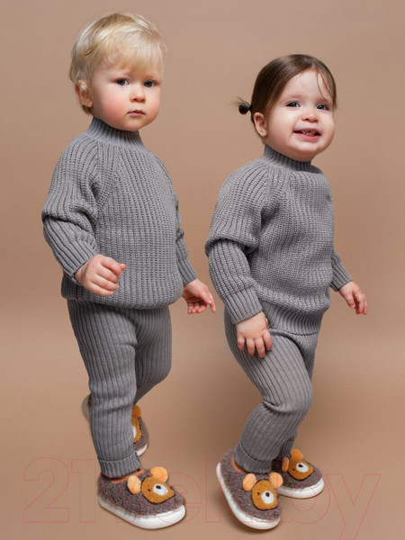 Изображение товара Джемпер для малышей Amarobaby Warm / AB-OD23-W26/11-68 (р.68, серый)
