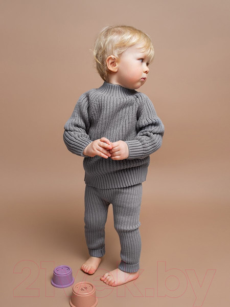 Изображение товара Джемпер для малышей Amarobaby Warm / AB-OD23-W26/11-68 (р.68, серый)