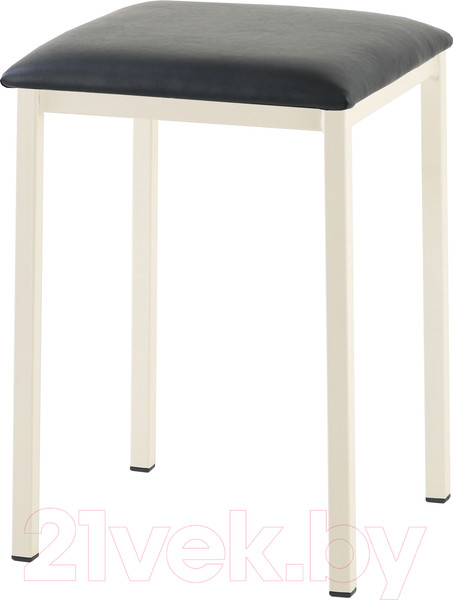 Изображение товара Табурет AMC Comfort 7 Г К3.1 (кожзам черный/слоновая кость)