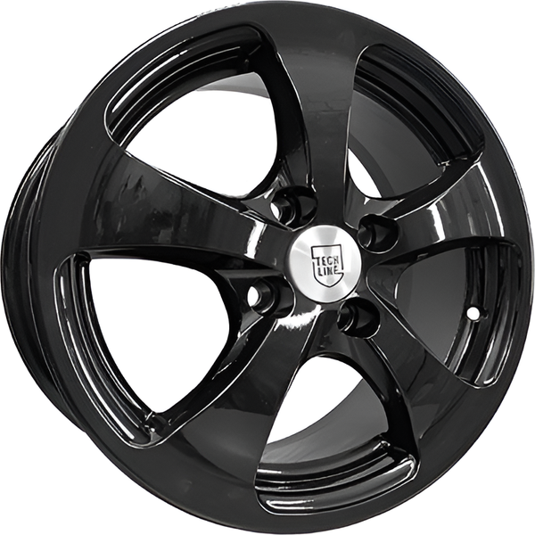 Изображение товара Литой диск TechLine 403 14x5.5" 4x98мм DIA 58.6мм ET 32мм BL