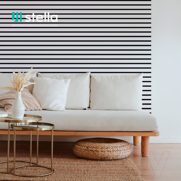 Изображение товара Реечная панель STELLA Comfort Standart Акустическая Белый МДФ (600х600х9)