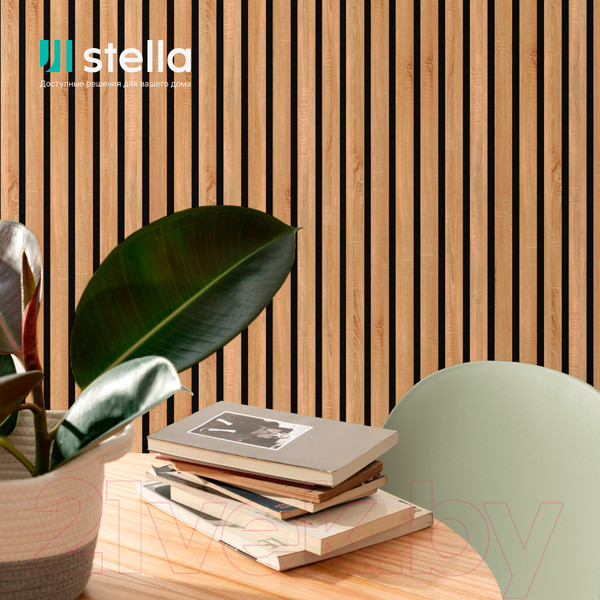 Изображение товара Реечная панель STELLA Comfort Standart Акустическая Дуб Сонома МДФ (2780х600х9)