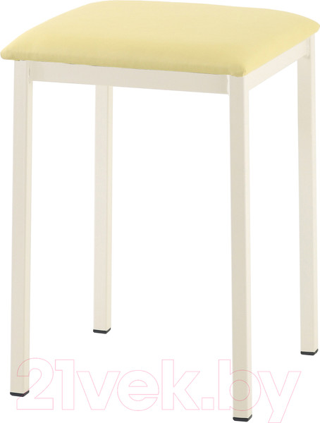 Изображение товара Табурет AMC Comfort 7 Г К3.15 (кожзам светло-желтый/слоновая кость)