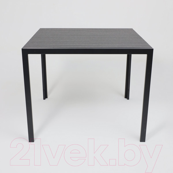 Изображение товара Стол садовый AksHome Sicily 90x90x73 (сталь черная/черный)