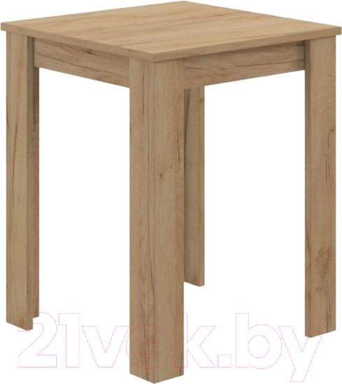Изображение товара Обеденный стол Genesis Мебель 60x60x76 (дуб золотой)