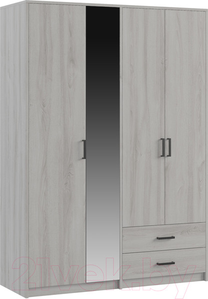 Изображение товара Шкаф Genesis Мебель Светлана 4 двери (сосна белая Loft/венге)