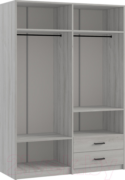 Изображение товара Шкаф Genesis Мебель Светлана 4 двери (сосна белая Loft/венге)