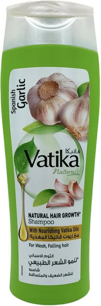 Изображение товара Шампунь для волос Dabur Vatika С экстрактом чеснока для ломких и выпадающих волос (400мл)