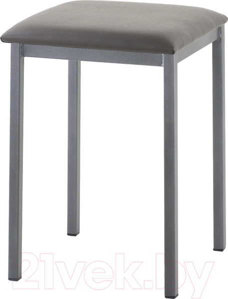 Изображение товара Табурет AMC Comfort 7 Г К4.8 (кожзам серый/коричневый/графит)