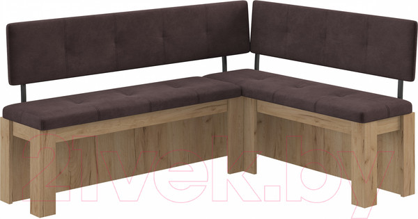 Изображение товара Уголок кухонный мягкий Genesis Мебель 160 (дуб золотой/Bora 01)