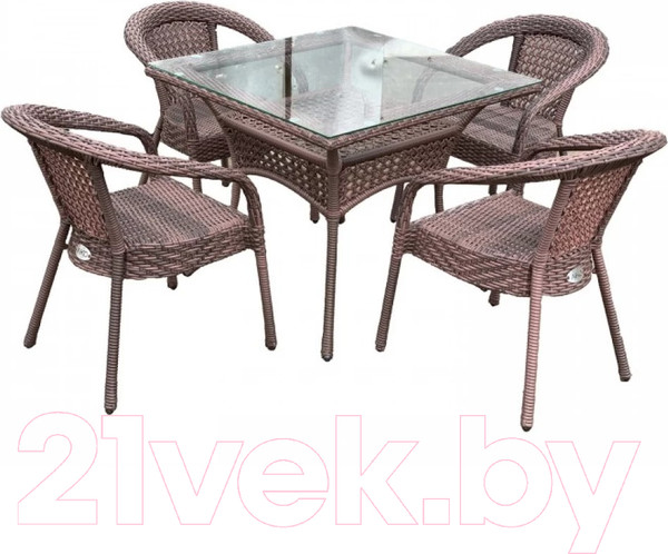 Изображение товара Стол садовый AIKO Deco 7034П стол-3 квадратный 90x90x75