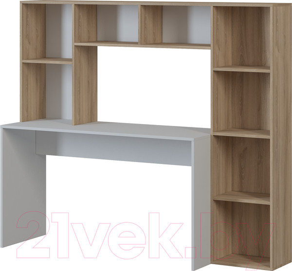 Изображение товара Письменный стол Genesis Мебель Прямой (дуб сонома/белый)