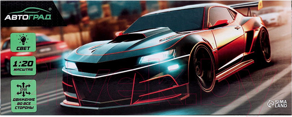 Изображение товара Радиоуправляемая игрушка Автоград Машина. Грозный рейсер 126-105 / 9932937 (зеленый)