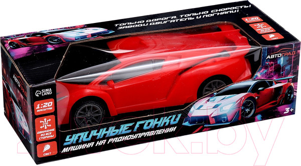 Изображение товара Радиоуправляемая игрушка Автоград Машина. Уличные гонки 888-4 / 9932938 (красный)