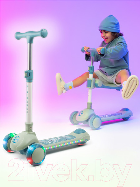 Изображение товара Самокат детский Amarobaby Art / AB23-27ART/20 (синий)