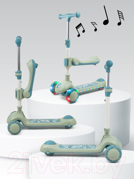 Изображение товара Самокат детский Amarobaby Art / AB23-27ART/20 (синий)