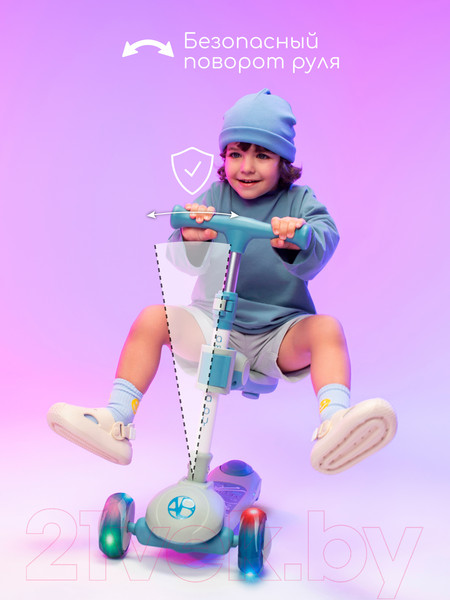 Изображение товара Самокат детский Amarobaby Art / AB23-27ART/20 (синий)