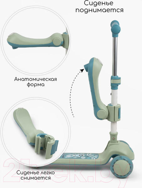 Изображение товара Самокат детский Amarobaby Art / AB23-27ART/20 (синий)