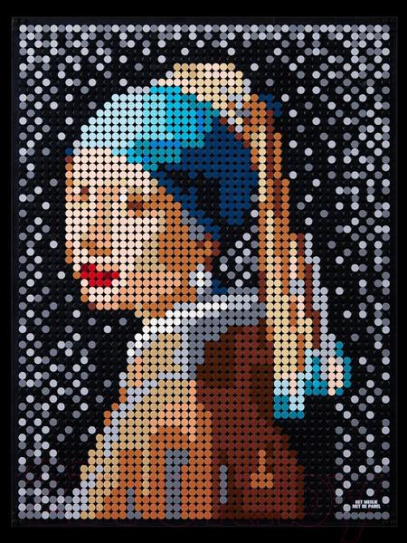 Изображение товара Микроконструктор Wange Картина Девушка с жемчужной сережкой / 143659 (3262эл)