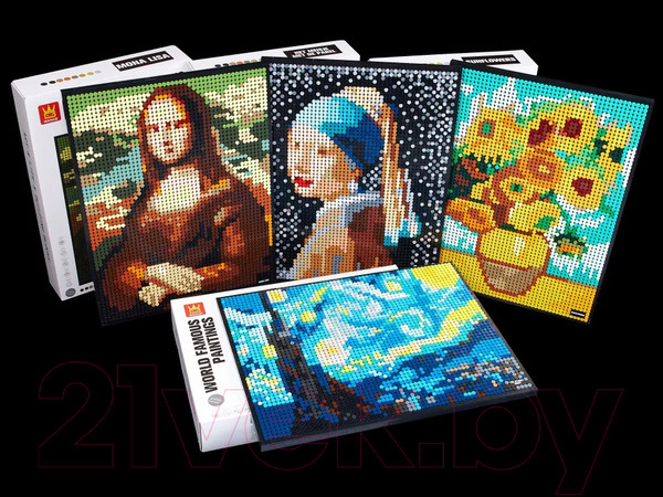 Изображение товара Микроконструктор Wange Картина Звездная ночь / 143656 (3262эл)