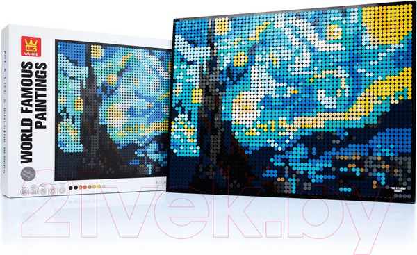 Изображение товара Микроконструктор Wange Картина Звездная ночь / 143656 (3262эл)