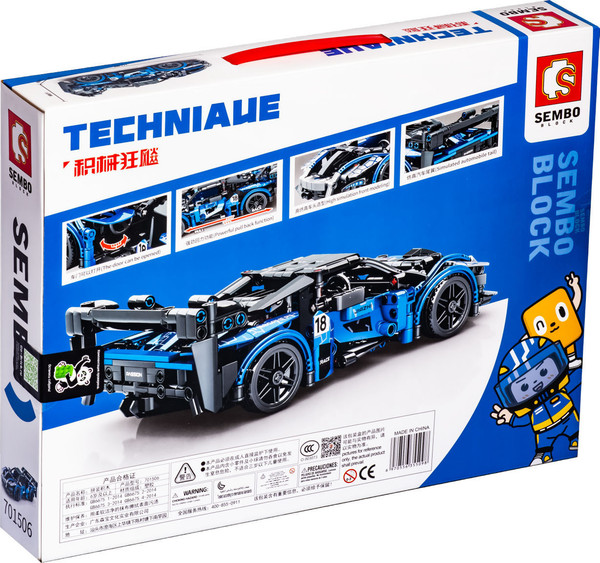 Изображение товара Конструктор Sembo Гоночный автомобиль 170957 (491эл)