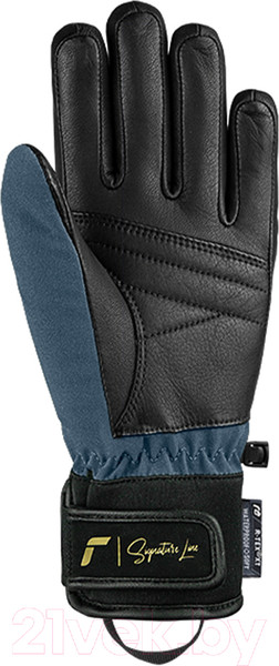 Перчатки лыжные Reusch Petra Vlhova R-Tex Xt / 6331271-7787 (р-р 7, Black/Dress Blue) — фото 6