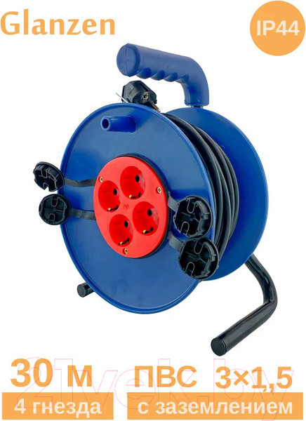 Изображение товара Удлинитель на катушке Glanzen EB-30-020