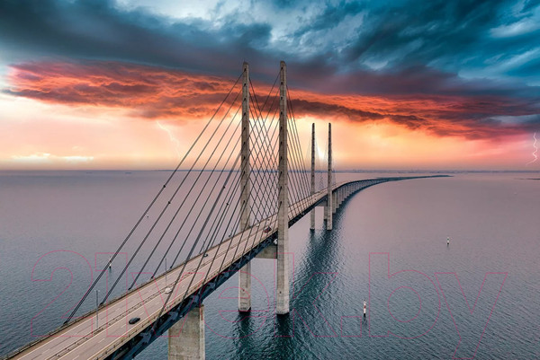 Изображение товара Картина на стекле Stamprint Ныряющий мост ST031 (80x120)