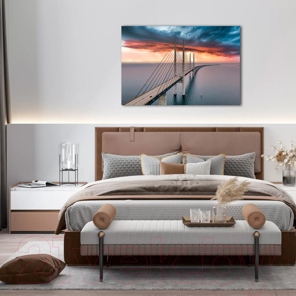 Изображение товара Картина на стекле Stamprint Ныряющий мост ST031 (80x120)